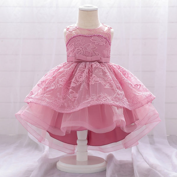 New Baby Girl Shoulder Beaded Gorgeous Gown Dres Wedding - Temu
